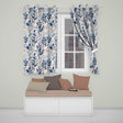 Winter Botanical Leaves and Berries Seamless Pattern  Readymade Eyelet Ring Top Thermal 100% Blackout Curtains