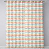 Pastel Chevron Zigzag Watercolor Seamless Pattern  Readymade Eyelet Ring Top Thermal 100% Blackout Curtains