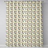 Modern Deer Silhouette with Forest Background Neutral Tones Seamless Pattern  Readymade Eyelet Ring Top Thermal 100% Blackout Curtains
