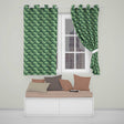 Detailed Floral Garden with Palace Scenic Toile Seamless Pattern  Readymade Eyelet Ring Top Thermal 100% Blackout Curtains