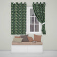 Mystical Woodland River Bridge Scenic Toile Nature Seamless Pattern  Readymade Eyelet Ring Top Thermal 100% Blackout Curtains