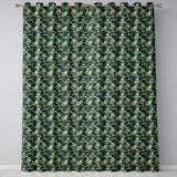 Mystical Woodland River Bridge Scenic Toile Nature Seamless Pattern  Readymade Eyelet Ring Top Thermal 100% Blackout Curtains