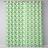 Vintage Coastal Village Ships and Trees Scenic Toile Seamless Pattern  Readymade Eyelet Ring Top Thermal 100% Blackout Curtains