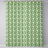 Classic Green Garden Landscape with Villas Scenic Toile Seamless Pattern  Readymade Eyelet Ring Top Thermal 100% Blackout Curtains