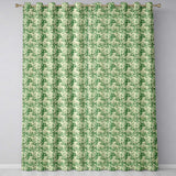 Lush Botanical Forest Estate Scenic Toile Nature Seamless Pattern  Readymade Eyelet Ring Top Thermal 100% Blackout Curtains
