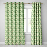 Lush Botanical Forest Estate Scenic Toile Nature Seamless Pattern  Readymade Eyelet Ring Top Thermal 100% Blackout Curtains