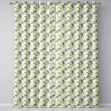Dense Tropical Banana Leaf Jungle Seamless Pattern  Readymade Eyelet Ring Top Thermal 100% Blackout Curtains