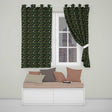 Tall Evergreen Pine Trees Woodland Scenic Seamless Pattern  Readymade Eyelet Ring Top Thermal 100% Blackout Curtains
