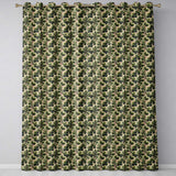 Lush Evergreen Pine Trees Forest Seamless Pattern  Readymade Eyelet Ring Top Thermal 100% Blackout Curtains