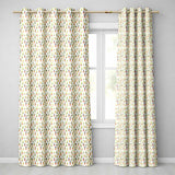 Cute Assorted Potted Cactus Plants on Light Background Seamless Pattern  Readymade Eyelet Ring Top Thermal 100% Blackout Curtains