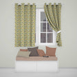Whimsical Mixed Cactus and Succulent Illustration Seamless Pattern  Readymade Eyelet Ring Top Thermal 100% Blackout Curtains