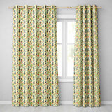 Whimsical Mixed Cactus and Succulent Illustration Seamless Pattern  Readymade Eyelet Ring Top Thermal 100% Blackout Curtains