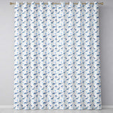Watercolor Full Body Husky Dogs Seamless Pattern Soft Artistic Background  Readymade Eyelet Ring Top Thermal 100% Blackout Curtains