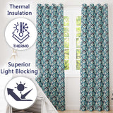 Argyle Style Husky Dog Faces Seamless Pattern Blue Geometric Background  Readymade Eyelet Ring Top Thermal 100% Blackout Curtains