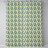 Tropical Leaves Mix with Palm and Monstera on Cream Background Seamless  Readymade Eyelet Ring Top Thermal 100% Blackout Curtains