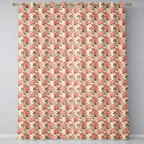 Delicate Pink Peony Blossoms on Neutral Background Seamless Pattern  Readymade Eyelet Ring Top Thermal 100% Blackout Curtains