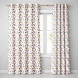 Cute Watercolor Puppy Dogs on White Background Seamless Pattern  Readymade Eyelet Ring Top Thermal 100% Blackout Curtains