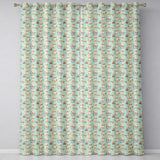 Cute Golden Retriever Puppies with Vintage Buckets Seamless Pattern  Readymade Eyelet Ring Top Thermal 100% Blackout Curtains