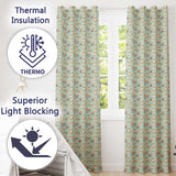 Cute Golden Retriever Puppies with Vintage Buckets Seamless Pattern  Readymade Eyelet Ring Top Thermal 100% Blackout Curtains
