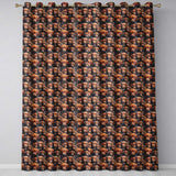 Realistic Golden Brown Puppy Dogs Close Up Seamless Pattern  Readymade Eyelet Ring Top Thermal 100% Blackout Curtains