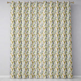 Elegant Autumn Botanical Leaves with Soft Neutral Background Seamless Pattern  Readymade Eyelet Ring Top Thermal 100% Blackout Curtains