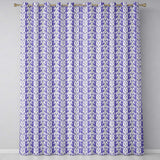 Light Blue Floral Botanical Clusters on Soft Background Seamless Pattern  Readymade Eyelet Ring Top Thermal 100% Blackout Curtains