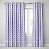 Light Blue Floral Botanical Clusters on Soft Background Seamless Pattern  Readymade Eyelet Ring Top Thermal 100% Blackout Curtains
