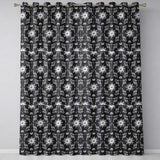 Celestial Sun Moon Botanical Seamless Pattern Mystical Nature Design  Readymade Eyelet Ring Top Thermal 100% Blackout Curtains