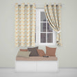 Abstract Beige Organic Shapes Seamless Pattern Minimal Modern Texture  Readymade Eyelet Ring Top Thermal 100% Blackout Curtains