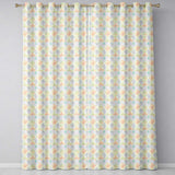 Soft Watercolor Floral Motif Seamless Pattern Elegant Pastel Design  Readymade Eyelet Ring Top Thermal 100% Blackout Curtains