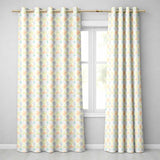 Soft Watercolor Floral Motif Seamless Pattern Elegant Pastel Design  Readymade Eyelet Ring Top Thermal 100% Blackout Curtains