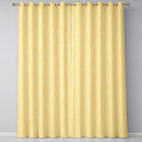 Yellow Paisley Floral Seamless Pattern Elegant Decorative Textile Design  Readymade Eyelet Ring Top Thermal 100% Blackout Curtains
