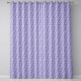 Classic White Paisley Pattern on Light Lavender Background Seamless  Readymade Eyelet Ring Top Thermal 100% Blackout Curtains