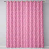 Soft White Paisley Floral Design on Blush Pink Background Seamless  Readymade Eyelet Ring Top Thermal 100% Blackout Curtains
