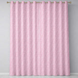 Ornate White Paisley Motif on Soft Peach Pink Background Seamless  Readymade Eyelet Ring Top Thermal 100% Blackout Curtains