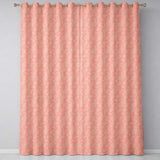 Elegant White Paisley Pattern Soft Peach Gradient Background Seamless  Readymade Eyelet Ring Top Thermal 100% Blackout Curtains