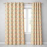 Horizontal Stripe Stars Vintage Style Seamless Pattern  Readymade Eyelet Ring Top Thermal 100% Blackout Curtains