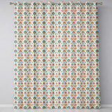 Scandinavian Folk Floral Garden Vintage Style Seamless Pattern  Readymade Eyelet Ring Top Thermal 100% Blackout Curtains