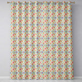 Playful Vintage Floral Scatter Bright Garden Seamless Pattern  Readymade Eyelet Ring Top Thermal 100% Blackout Curtains