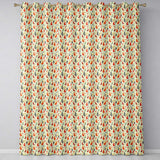 Minimalist Pepper Floral Seamless Pattern Soft  Kitchen Style  Readymade Eyelet Ring Top Thermal 100% Blackout Curtains