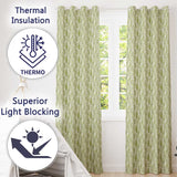 Soft Green Watercolor Abstract Texture Seamless Pattern Artistic  Readymade Eyelet Ring Top Thermal 100% Blackout Curtains