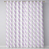 Pastel Purple Rose Floral Seamless Pattern Delicate Vintage Botanical Design  Readymade Eyelet Ring Top Thermal 100% Blackout Curtains
