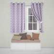 Lavender Floral Blossom Seamless Pattern Elegant Watercolor Botanical Design  Readymade Eyelet Ring Top Thermal 100% Blackout Curtains