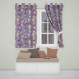 Space Dog Bear Astronaut Rockets Planets Stars Seamless  Lavender Background  Readymade Eyelet Ring Top Thermal 100% Blackout Curtains