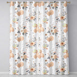 Soft Pastel Flowers Abstract Shapes Seamless Pattern  Readymade Eyelet Ring Top Thermal 100% Blackout Curtains