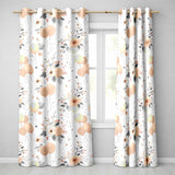 Soft Pastel Flowers Abstract Shapes Seamless Pattern  Readymade Eyelet Ring Top Thermal 100% Blackout Curtains