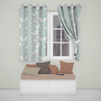 Mint Green Butterfly Soft Dreamy Seamless Pattern  Readymade Eyelet Ring Top Thermal 100% Blackout Curtains