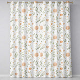 Smiling Sun Floral Nature Cute Seamless Pattern  Readymade Eyelet Ring Top Thermal 100% Blackout Curtains