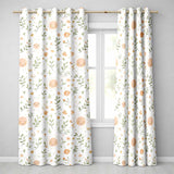 Smiling Sun Floral Nature Cute Seamless Pattern  Readymade Eyelet Ring Top Thermal 100% Blackout Curtains