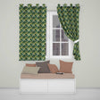 Deep Green Gold Liquid Marble Seamless Pattern  Readymade Eyelet Ring Top Thermal 100% Blackout Curtains